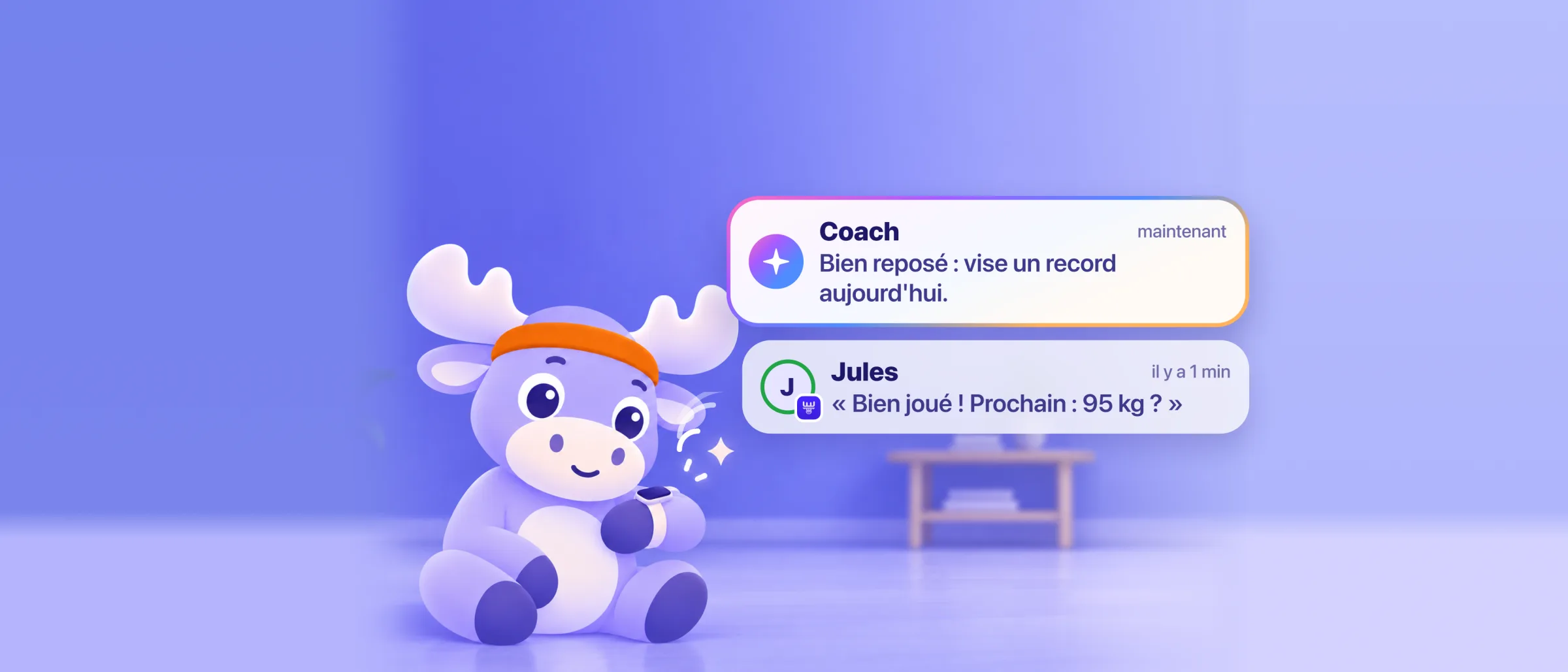 L'élan regarde sa montre, entre un conseil du coach et le message d'un ami